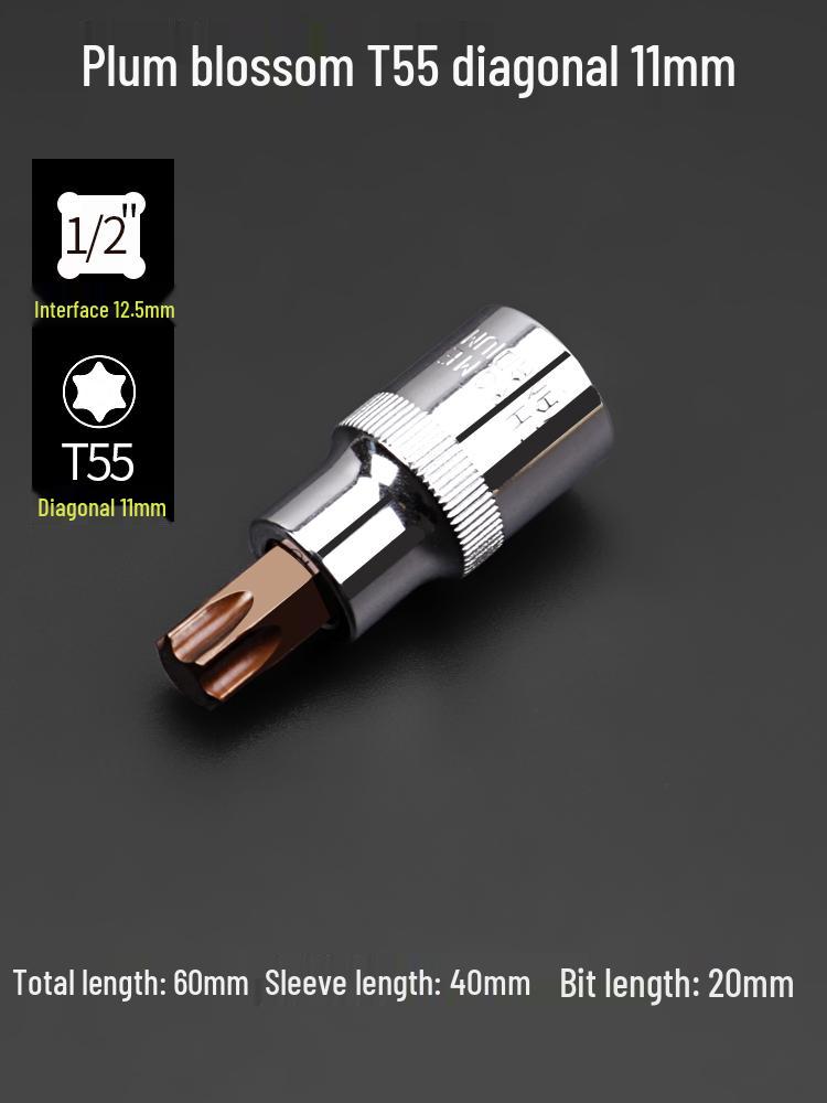 Multibit Screwdriver with Flower, Hexagon, Torx, Spline, and Six-Lobe Heads