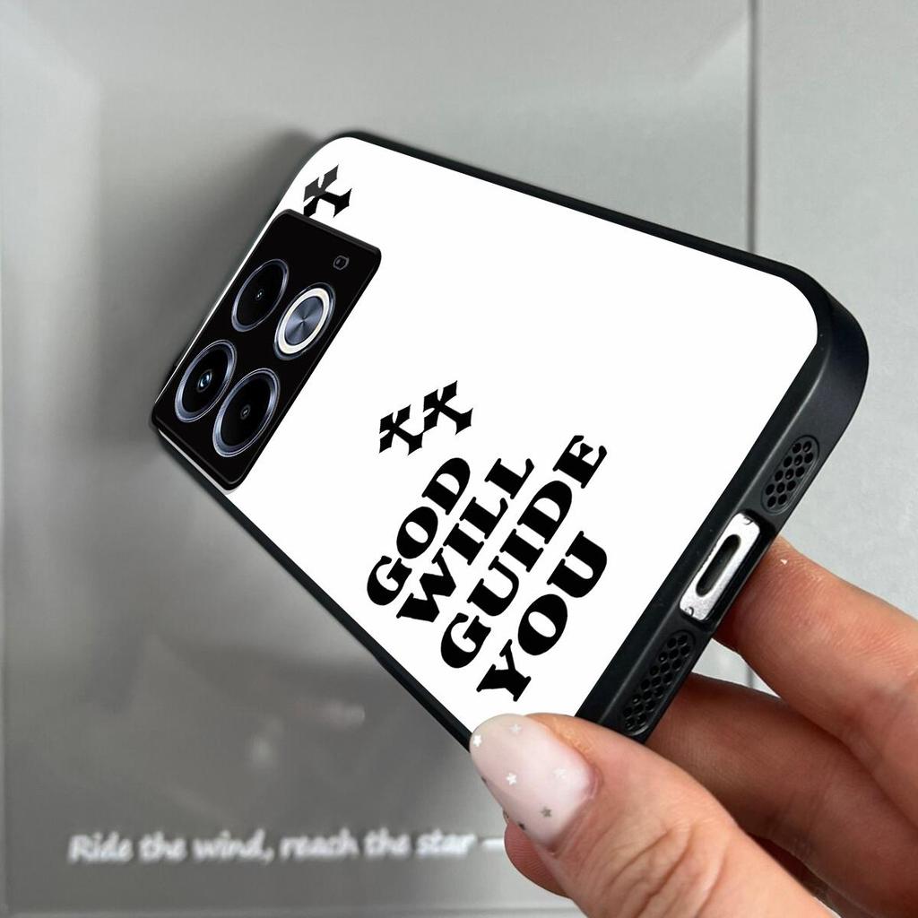 Retro Cross Letter Print Phone Case for infinix NOTE 40s 40 4G Acrylic TPU Hybrid Shockproof Cover