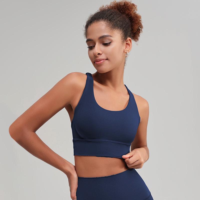Women's High-Intensity Yoga Sports Bra: Crossback, Shockproof, Anti-Sag, Fitness Vest