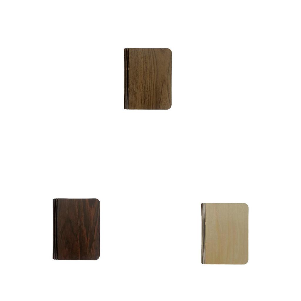 Modern Wooden Foldable Book Lamp With Handcrafted Design For Bedroom Nightlight And Gift