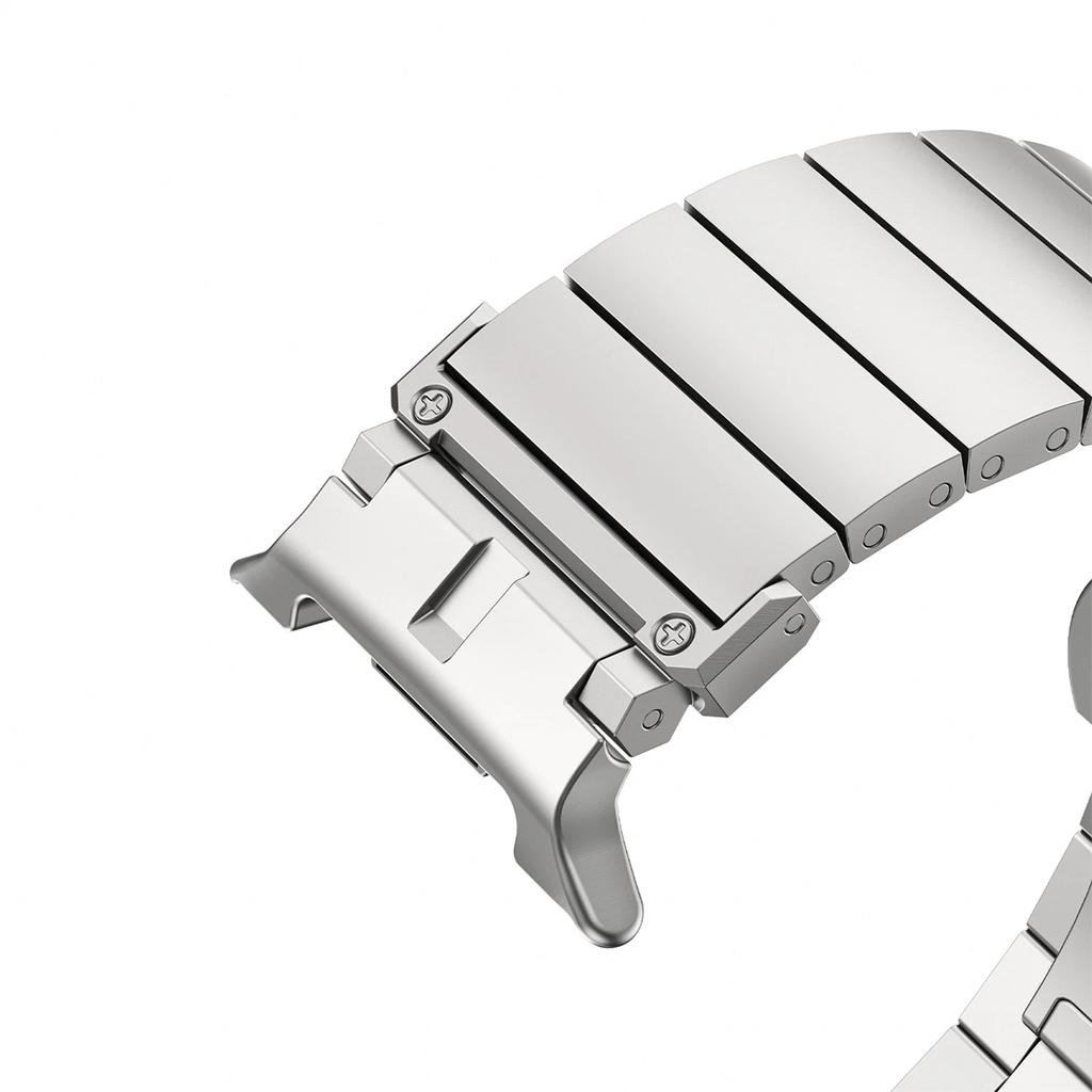 Premium No-Gap Stainless Steel Bamboo-Link Watch Band for Samsung Galaxy Watch 8 (40/44mm) & Watch 8 Classic (46mm)