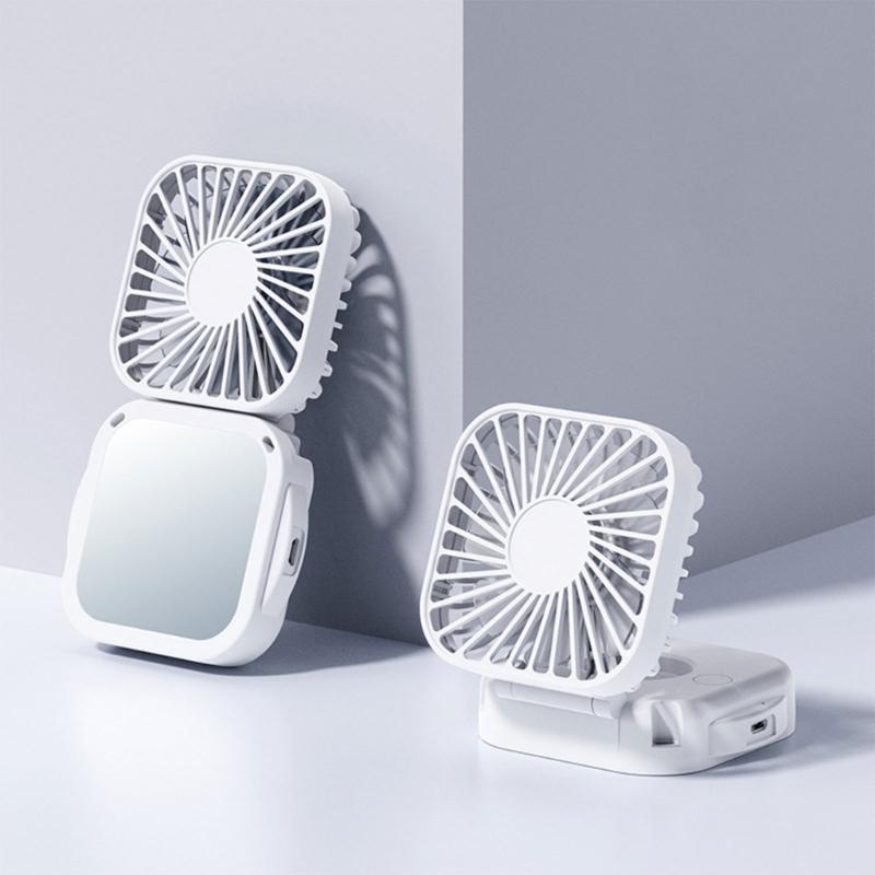Small Handhelds Fan Necks Fan Electric Fan Summer Cooling Fan Lightweight Desk Fan Neck Straps Fan Plastic Material