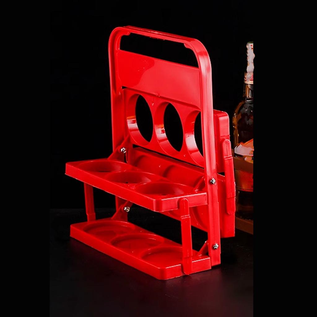 Beer Bottle   Bucket Holder Plastic Foldable Multifunctional Portable Beer Bottle Carrier