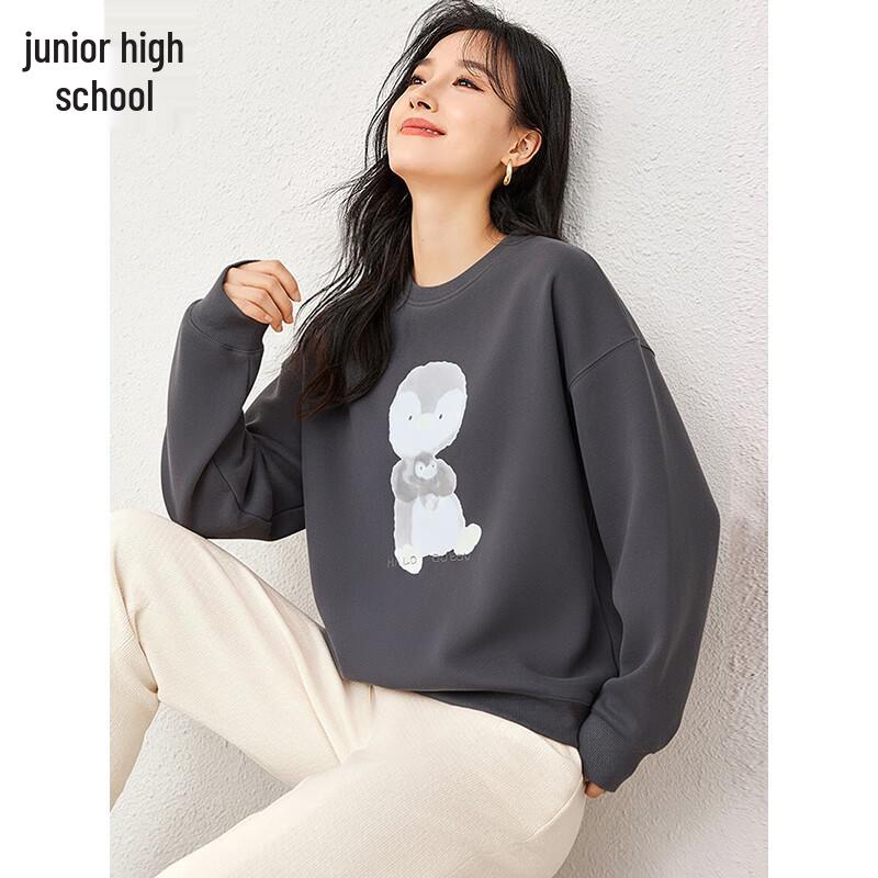 Chushen Women's Color Block Crew Neck Sweatshirt