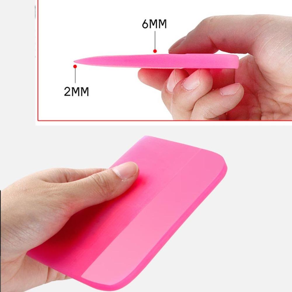 Pink Glass Wrap Tools TPU Car Squeegee Vinyl Spatula Coating Scraper