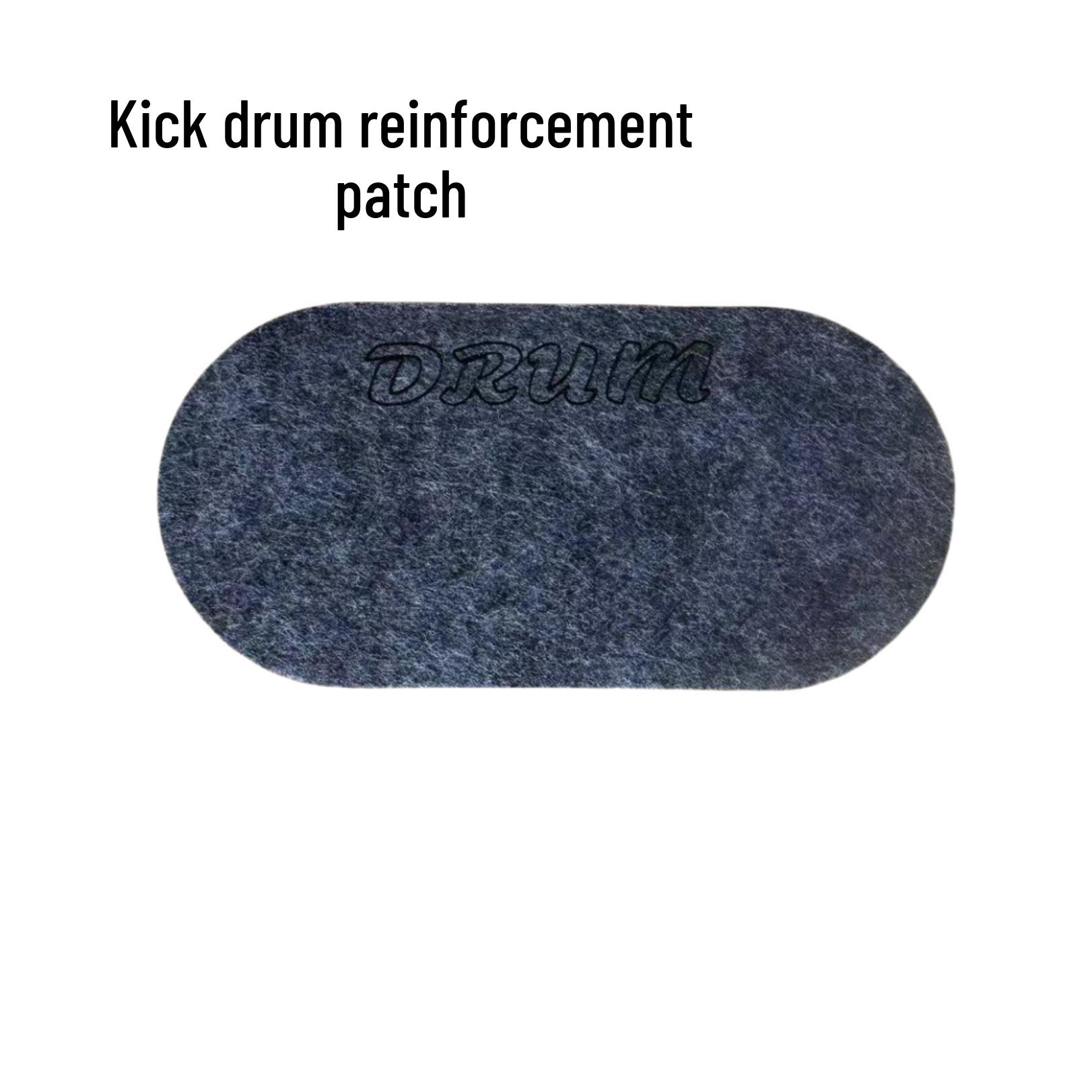 Bass Drum Reinforcement & Protection Sticker for Drumheads Oval Bass Drum Reinforcement