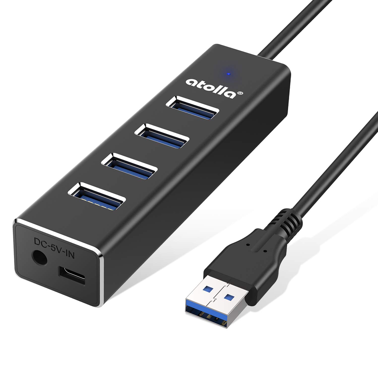 

atolla USB USB Aluminum USB Expansion 5Gbps Data Lightweight and Compatible with iPad and Work from Home Hub, 4-Port 3.0 Hub, Alloy, Hub, High-Speed