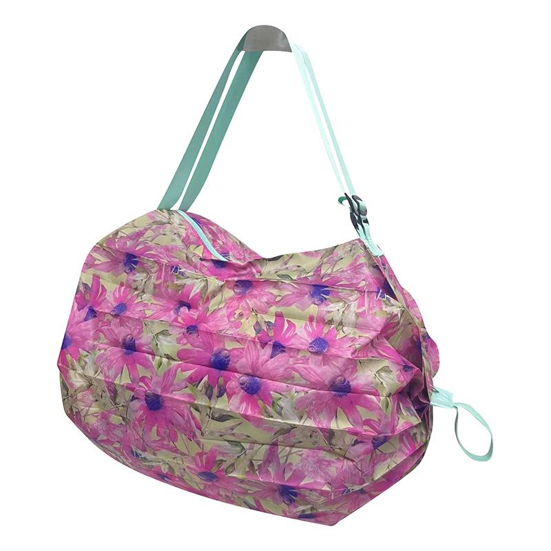 Japonská skládací nylonová cestovní a úložná taška s potiskem