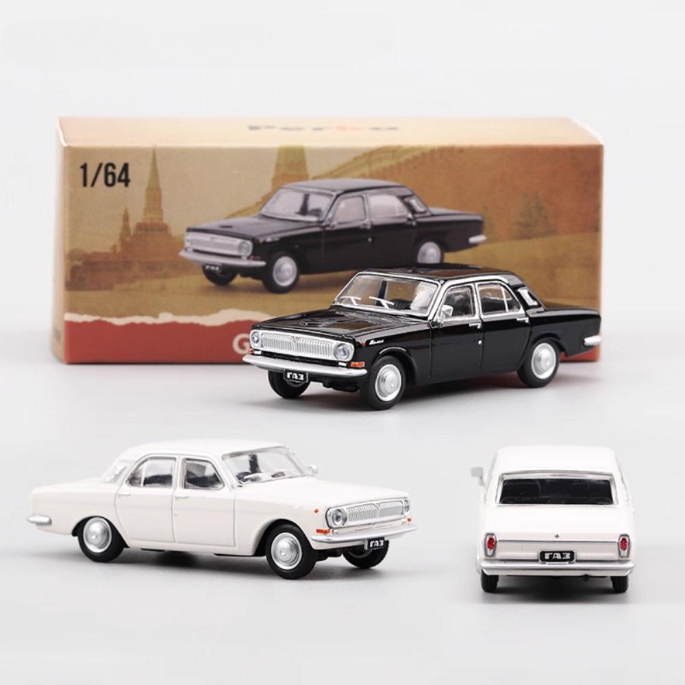 Mini 1:64 GAZ-24 LADA 2105 Automodell Spielzeug Stoßdämpfung Oldtimer Modelle Hohe Simulationsspielzeuge Interaktive Geschenke für Kinder