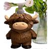 Hochlandkuh Seifenschale, Seifenspender Halter, Kuh Dekor Flasche, Lotion Spender Ständer Mit Entzückendem Design, Zuhause Wohnung Wohnheim Büro Küche