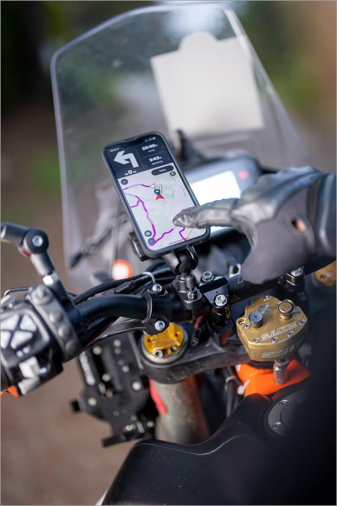 SP Connect 34218 Daytona Motorcycle Smartphone Holder, Compatible with RAM Mount, Ball Head Mount (SPC+)