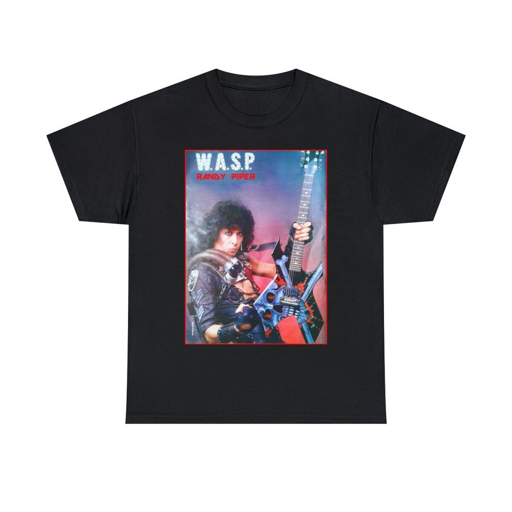 

Randy Piper of Wasp 80s LA Metal Short Sleeve Tee Unisex T-Shirt 5XL різнокольоровий
