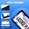 Moon License Plate Frame Starry Sky Moon Phases License Plate Stainless Steel Car Accessory Personalize Funny License Plate Holes Screws Decorative