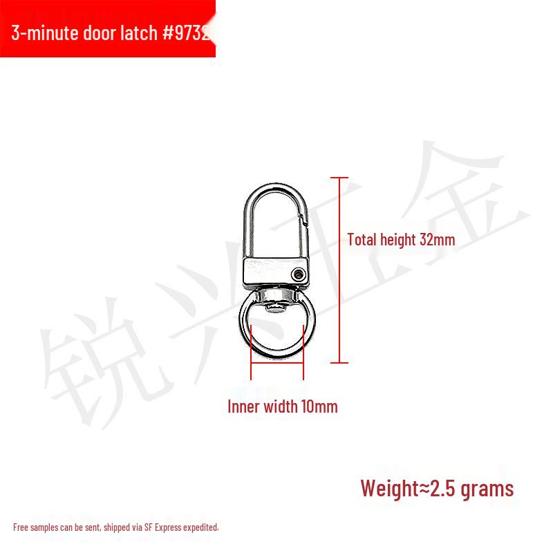 Alloy Door Buckle & Keychain Ornament Webbing Metal Hook for DIY Accessories
