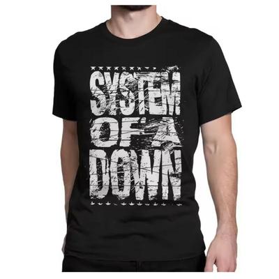 Novelty Rock Heavy Metal Band TShirt Unisex Unisexs O Neck Pure Cotton T Shirts System of A Downs SOAD Tee Shirt 3XL Tops