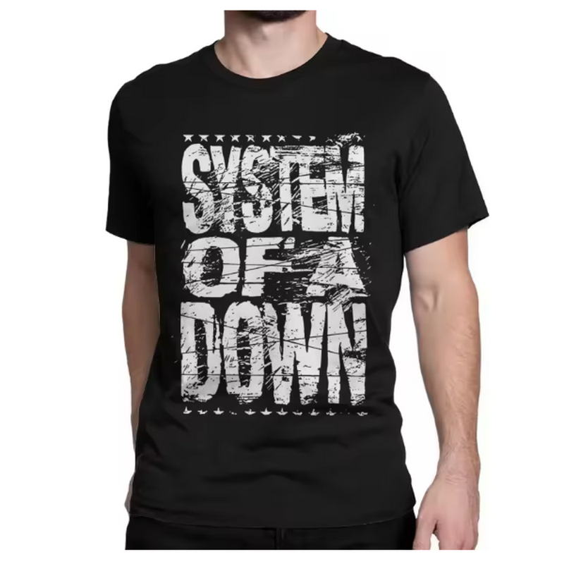 Neuheit Rock Heavy Metal Band T-Shirt Unisex Unisexs O-Ausschnitt Reine Baumwolle T-Shirts System of A Downs SOAD T-Shirt 3XL Oberteile