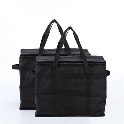 Reusable Shopping Bags For Groceries, 2 Pack XL Foldable Insulated Cooler Bag With Strong Handle & Zipper For Food Delivery, Travel