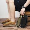 Fashion Hot Sale Men's Artisan Woven Sandals Vintage Style Summer Slippers Durable Sole & Comfortable Casual Outdoor Slippers Size 38-45
