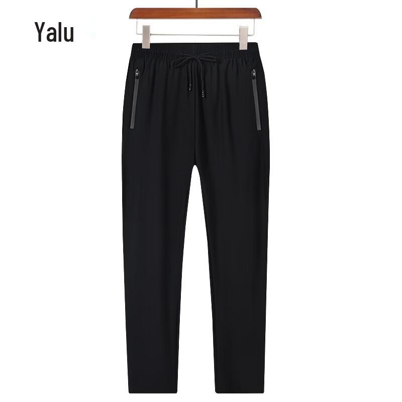 

YaLu Men s Ice Silk Summer Loose Fit Casual Pants XL