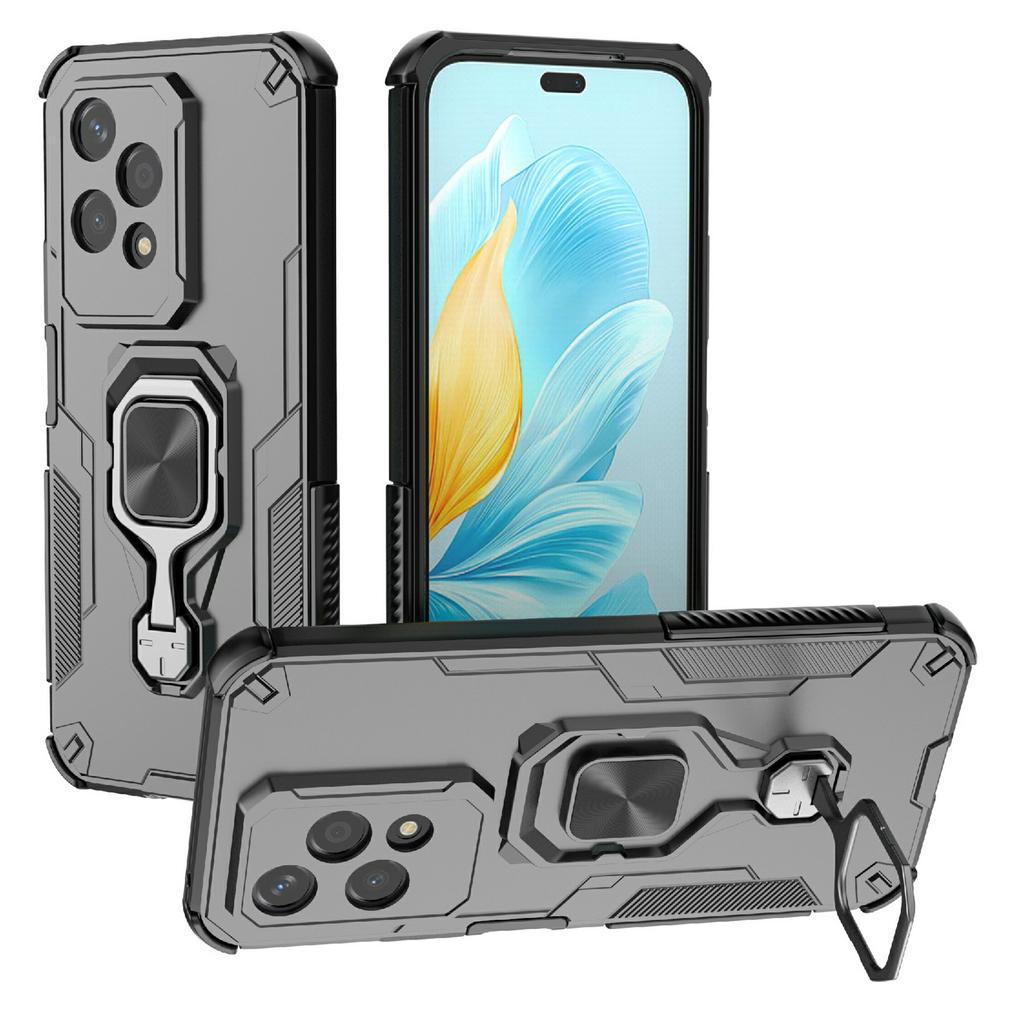 For Honor 200 Lite Case Rotatable Ring Kickstand PC+TPU Shockproof Phone Cover