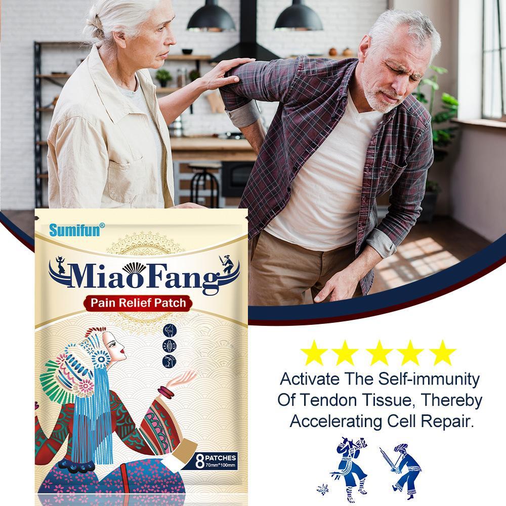 Miao Fang Kräuter-Schmerzlinderungspflaster, lindert Beschwerden in der Halswirbelsäule, der Schulter und der Lendenwirbelsäule