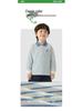 European Boy's Long Sleeve Striped Polo - Spring & Autumn 2026 Trendy Kids Top