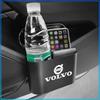 Car Trash Bin Hanging Storage Box ABS Square Pressing Trash Bin For Volvo 240 C70 S40 S50 S60 S70 S80 S90 V40 V50 V60 V90 XC40 XC60 XC90 Vnl Truck
