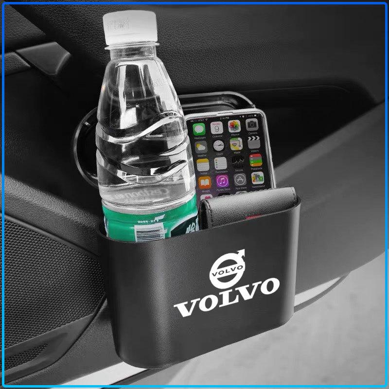Car Trash Bin Hanging Storage Box ABS Square Pressing Trash Bin For Volvo 240 C70 S40 S50 S60 S70 S80 S90 V40 V50 V60 V90 XC40 XC60 XC90 Vnl Truck