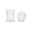 Transparent Plastic Orchid Pot with Drainage Holes and Tray Root Control Pot for Moss Plants Visible Root Growth and Air Circulation 14cm Diameter