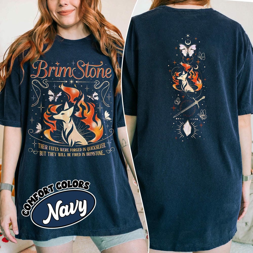 Quicksilver Brimstone Twosided Comfort Fae and Alchemy Series Tshirt Gift for Bookish Unisex Y2K Gift for Fan Tee Streetwear S