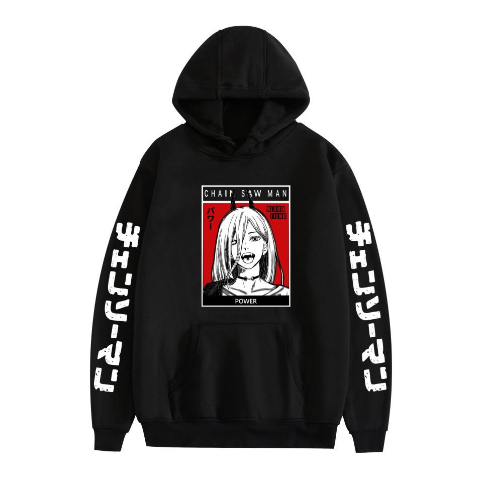 

Men Women s Fleece Hooded Chainsaw Man Anime Printed Spring Autumn Pullover Sweatshirt Fashion Hoodie Casual Hip Hop New Men Tracksuit Streetwear XS чёрный