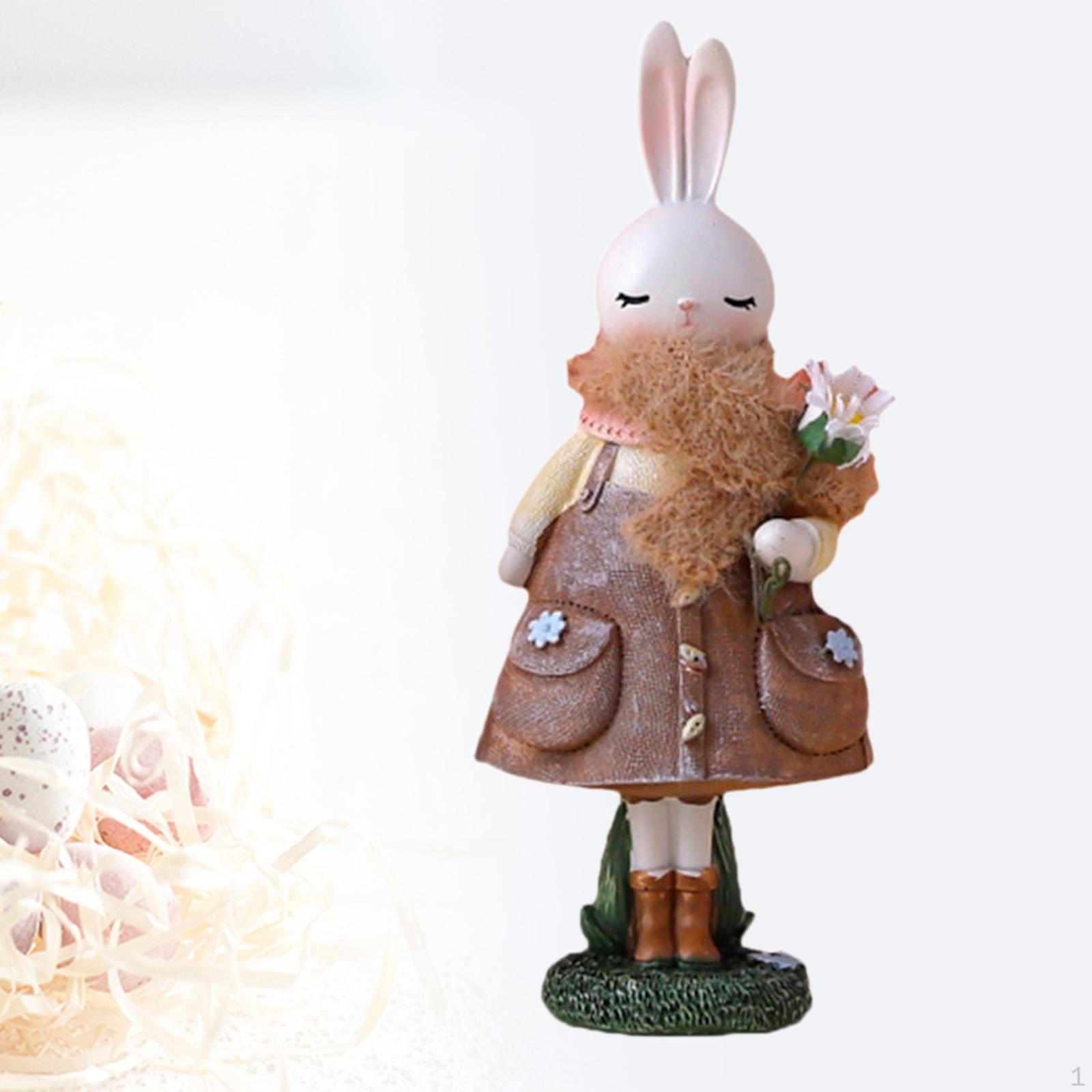 

Фигурка пасхального кролика из смолы для украшения домашнего офиса Style D