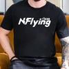 2025 Sommer Mode Band N Fliegendes Bedrucktes T-Shirt Herren Locker Baumwolle T-Shirt Rundhals Hip Hop Hip Hop Lässiges Oberteil