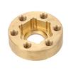 4PCS RC Wheel Hex Hub Adapter 1.9 2.2in Rustproof Widen Brass Wheel Weights for RC Crawler 9mm / 0.35in