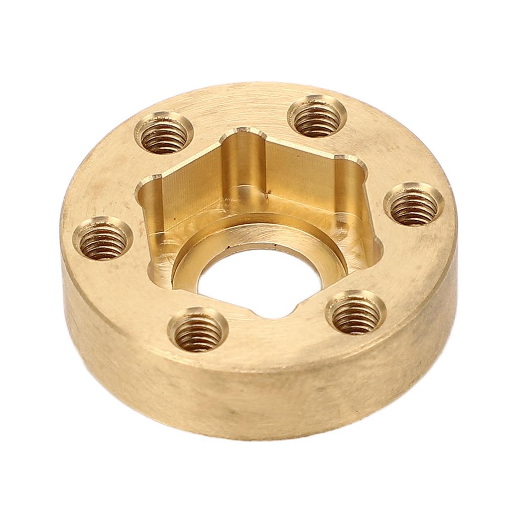 4PCS RC Wheel Hex Hub Adapter 1.9 2.2in Rustproof Widen Brass Wheel Weights for RC Crawler 9mm / 0.35in