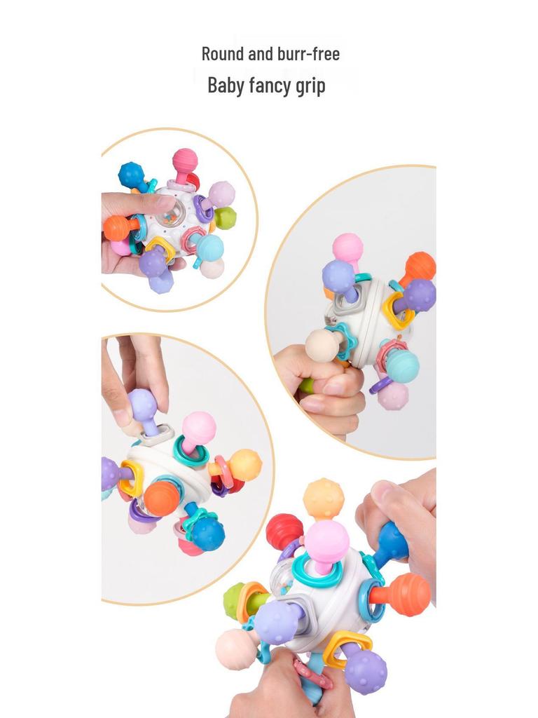 Manhattan Infant & Toddler Soothing Atom Rattle & Teether Toy