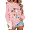 European & American Casual Printed Round Neck Sweatshirt 2025