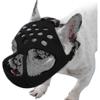 Kurzschnauzen-Hundemaske, weiche, verstellbare, atmungsaktive Silikon-Bulldoggenmaske für Französische Bulldoggen, Shih Tzus und Möpse, für Beiß-, Kaubandtraining