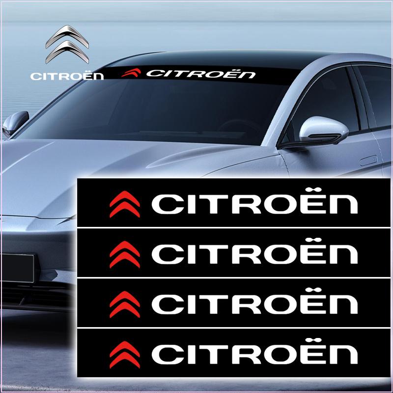 Citroen LOGO Emblem Auto Frontscheibenaufkleber Vorne und Hinten Dekorativ für Citroen DS C1 C2 C3 C4 C5 C6 C8 C4L DS3 DS4 DS5 LS DS6 Picasso