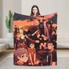 Haikyuu Japanese Anime Blanket Velvet Autumn/Winter Portable Super Warm Throw Blankets for Bedding Car Plush Thin Quilt