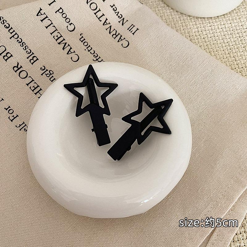 Geometric Star Metal Hairpins Women Girls Kids Hair Clips Pins Barrettes Accessories Hairgrips Headdress Headwear Ornament