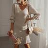 Elegant and Refined Long-sleeved Women's Dress for Summer