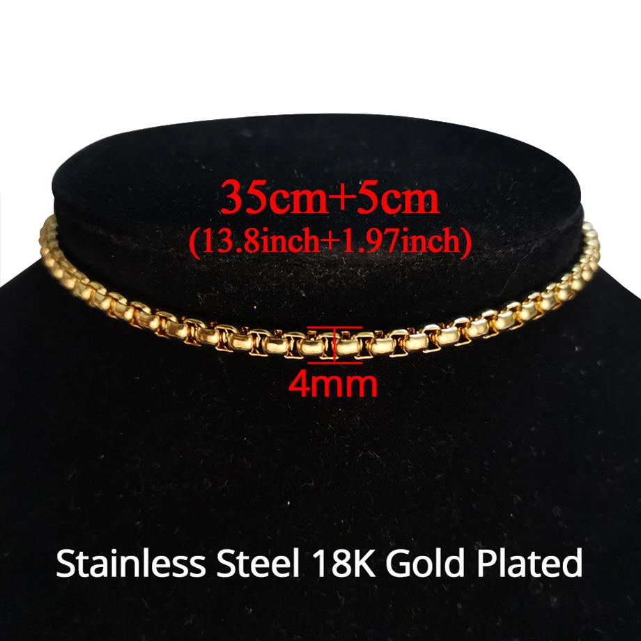 2025 High Quality Clavicle Blade Chains Dropshipping Women Gold Silver Color Stainless Steel 35+5cm Snake Choker Necklace Chain
