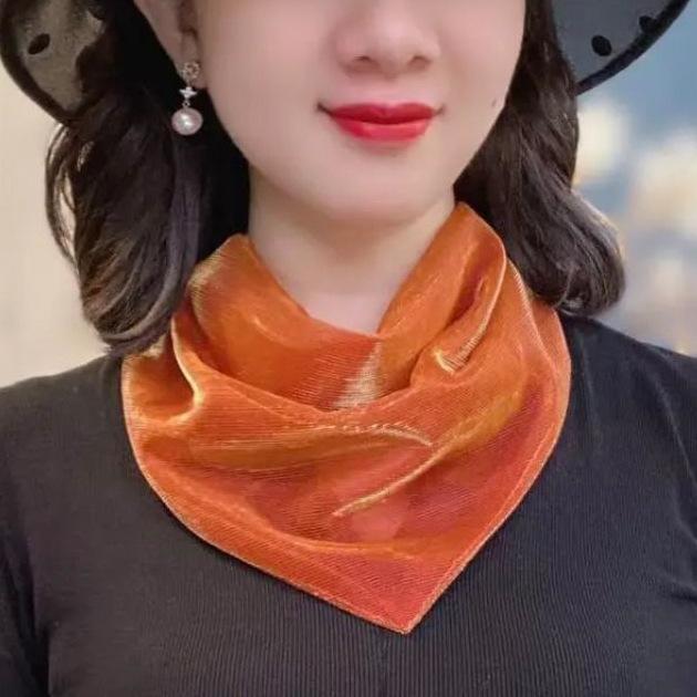 

Весняно-літній магнітний шарф-хустка для захисту шиї, універсальна маленька хустка, трикутна хустка, шарф для покривання шиї