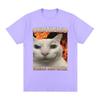 Certified Woman Respecter Funny Cat Meme T Shirts Men Women Clothing Fashion Vintage Short Sleeve T-shirts Cotton Casual T-shirt