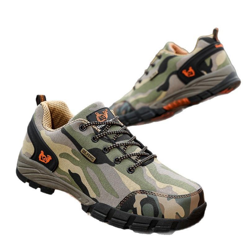 Unisex Low-Cut Hiking Shoes Breathable Canvas Outdoor Trekking Sneakers Men Women Fall Winter