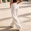 Pantaloni Larghi Casual da Donna per le Vacanze con Vita e Vestibilità Larga