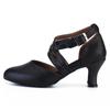 Leder-Latein-Tanzschuhe für Damen, Tanzpartys, Walzer, moderne Tanzschuhe für den Innenbereich, Absätze 6 cm