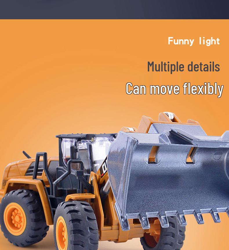 Car Cube 6103A Alloy Engineering Toy Vehicle: Road Roller, Snowplow, Bulldozer, Forklift