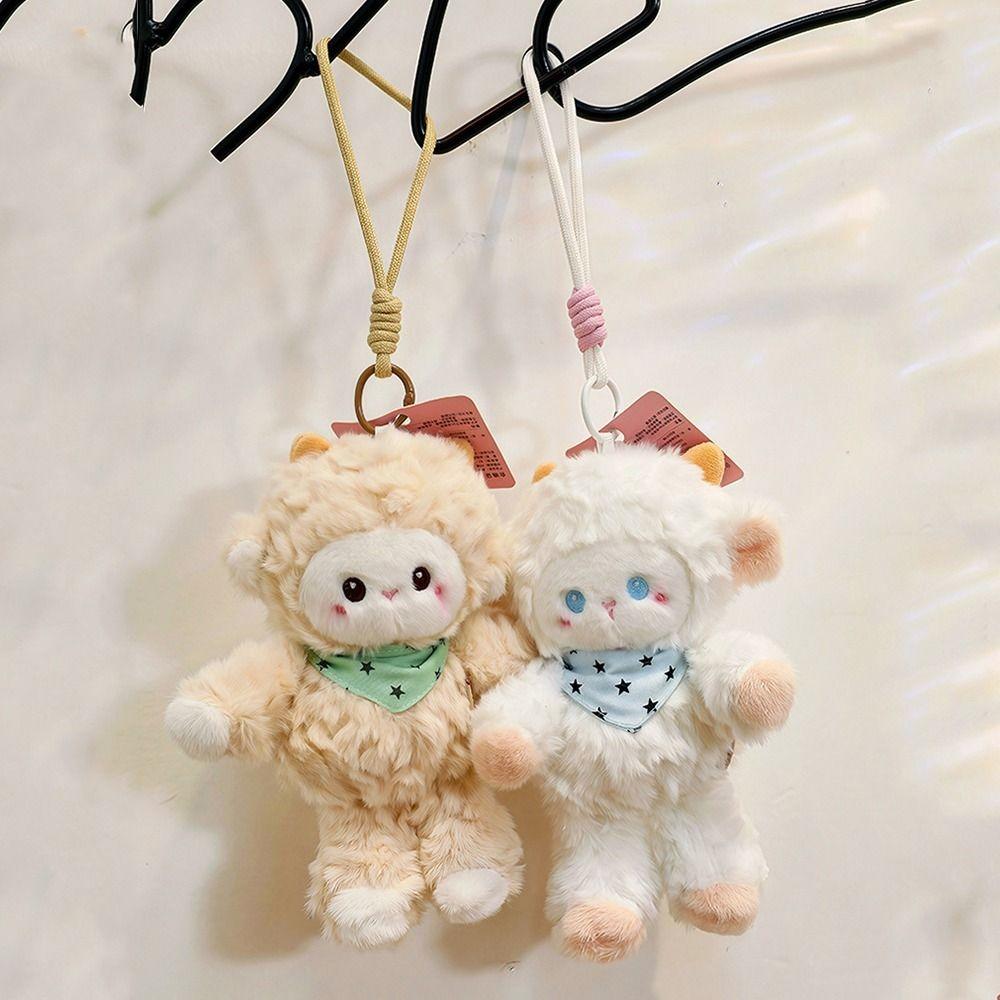 Soft Plush Sheep Toy Creative Lamb Stuffed Doll Plush Sheep Doll Hanging Decoration